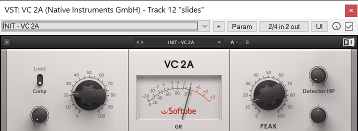 Native Instruments VC 2A Compressor